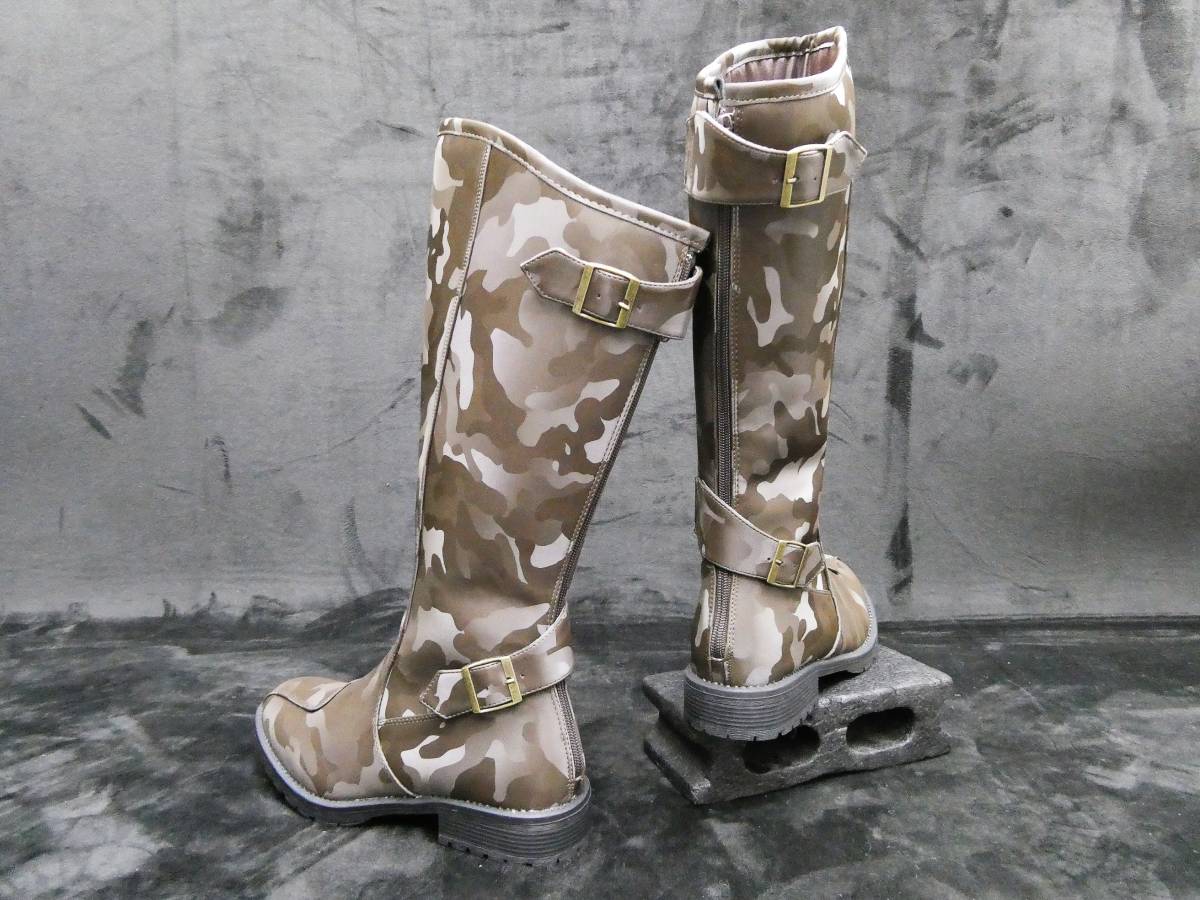 Special Attack Boots Camouflage 29.0cm/Brown Rider Boots Old Cafe Racer CBX400F Zephyr CBR400F HAWK XJR400 Zari GSX400 GOKI