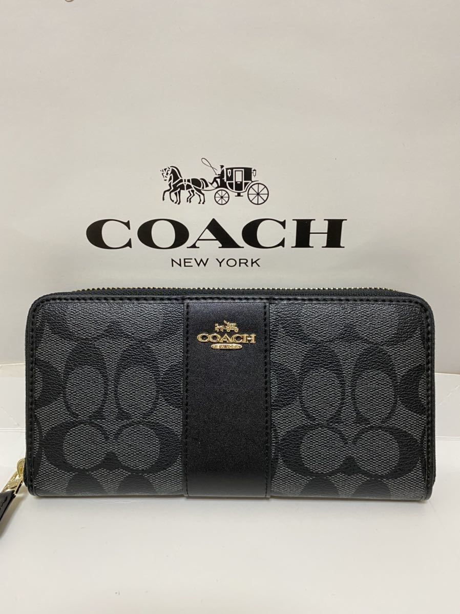 新品未使用】1円コーチCOACH ジッピーウォレット長財布 F54630