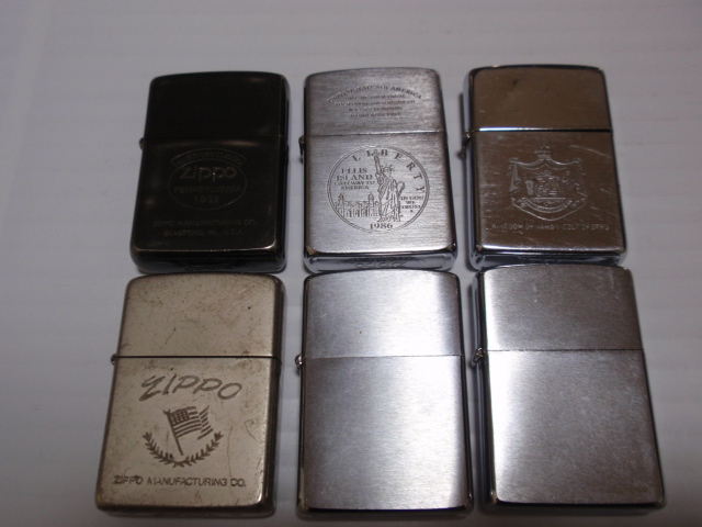 ZIPPO ジッポ まとめて 6個 1980~90年代製 アウトケースのみ 品 Zippo ジッポ ジッポー ライター まとめて 6個