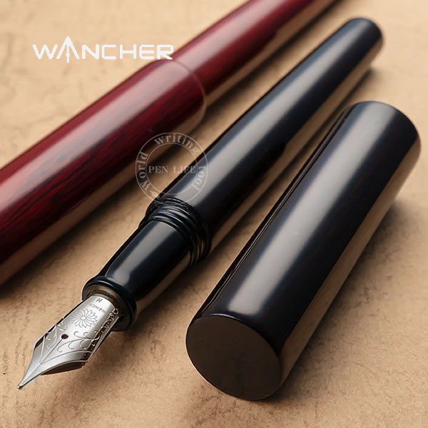 ○職人による手塗り【WANCHER】世界樹-漆- 万年筆 会津塗 黒檀 伝統