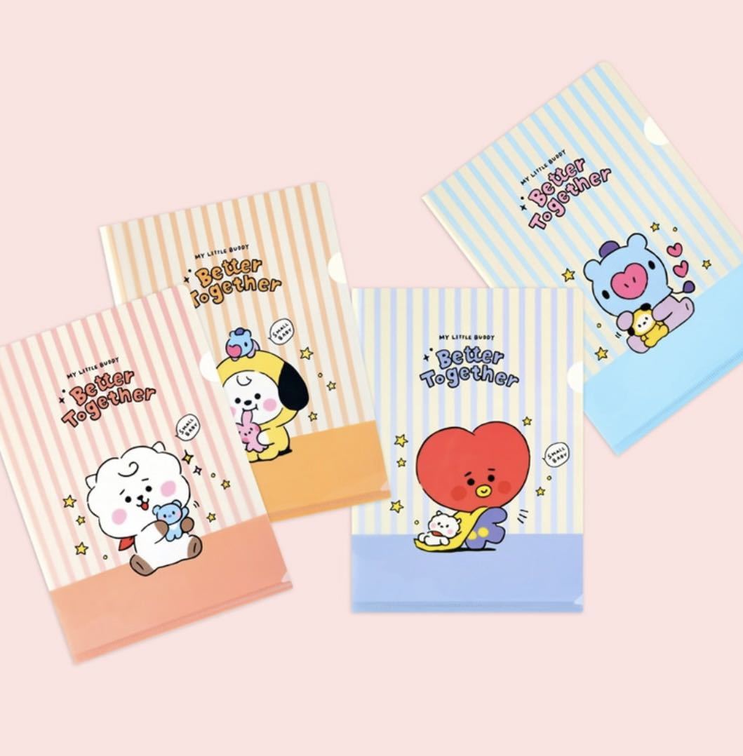 BT21 公式 RJ クリアファイル アールジェイ JINジン ソクジン BTS_画像2