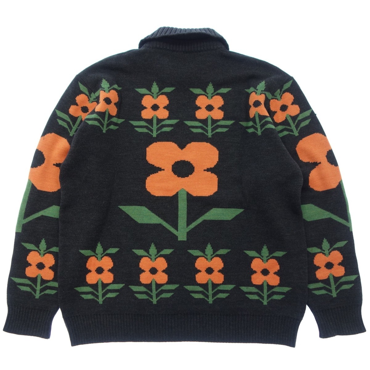 美品 エルメス ニットセーター 襟付き 花柄 ウール HE... - ヤフオク!