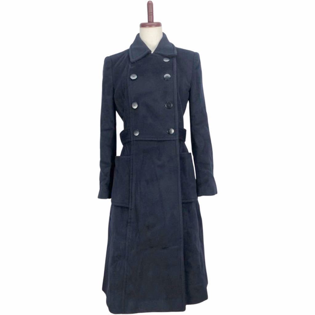 『4年保証』 美品 ARMANI Collezioni アルマーニ レディース ダークネイビー ウール ダブルコート ロングコート アウター 上着 40表記 コート 『4年保証』 美品 ARMANI Collezioni アルマーニ レディース ダークネイビー ウール ダブルコート ロングコート アウター 上着 40表記 コート