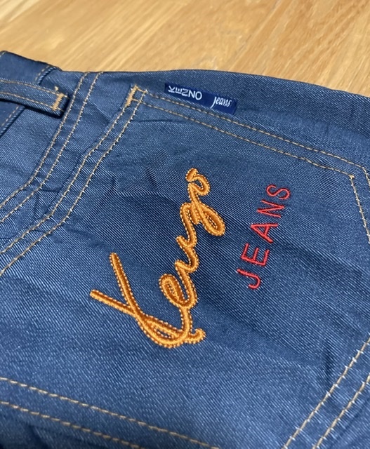 未使用品 80's 90's VINTAGE KENZO JEANS パンツ 葛飾北斎タグ ヴィンテージ 80年代 90年代 古着_画像3