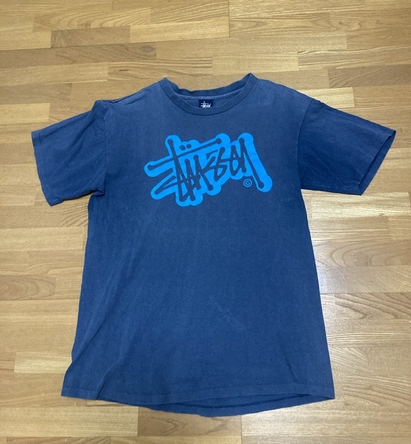 90's OLD stussy Tシャツ 紺タグ オールド ヴィンテージ 古着 90年代