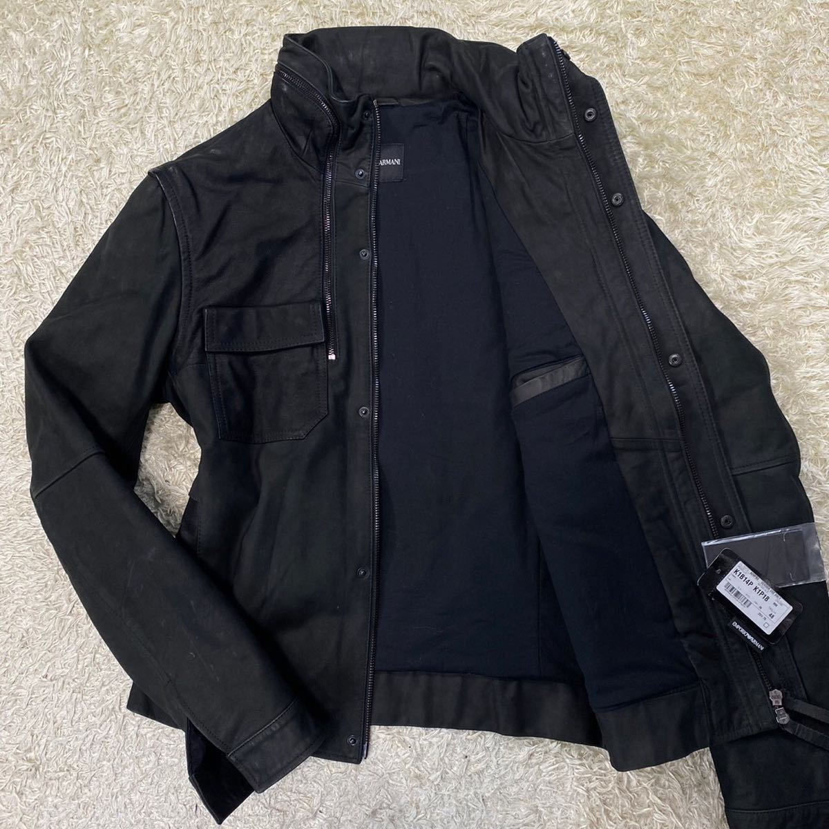新品】エンポリオアルマーニ EMPORIO ARMANI レザージャケット