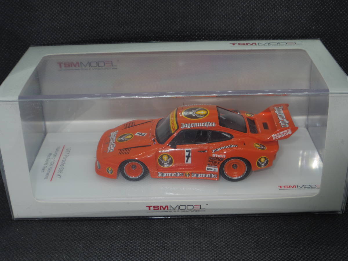 TSMモデル 1/43 マックス モリッツ ポルシェ 935 #7 1977 ニュルブルクリンク 1000km イエーガーマイスター