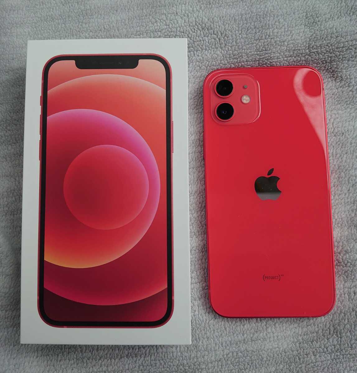 au KDDI Apple iPhone12 64GB MGHQ3J/A (PRODUCT)RED 美品 SIMロック