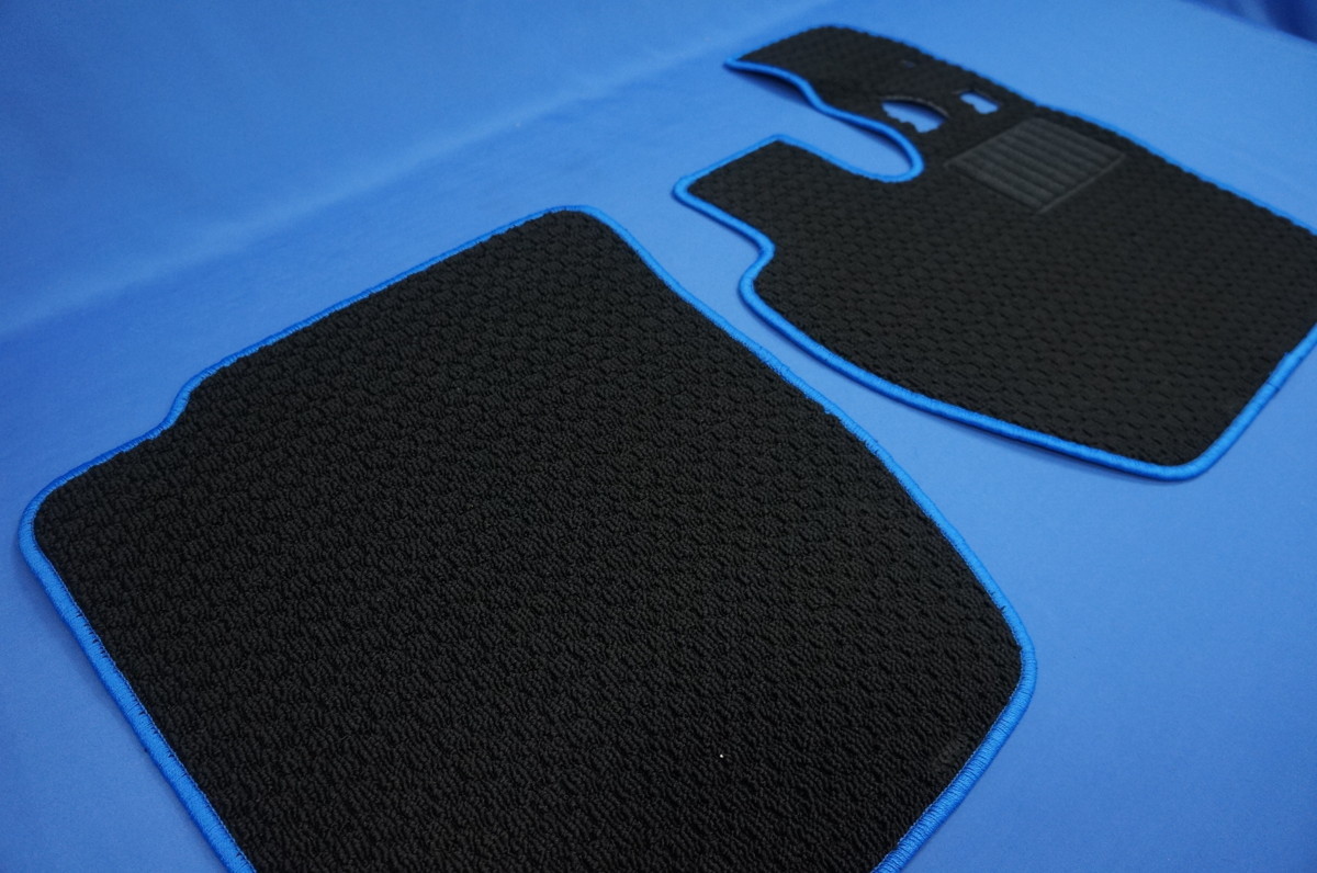 07 Super Great for FTN-AQ floor mat driver`s seat passenger's seat set black / blue 