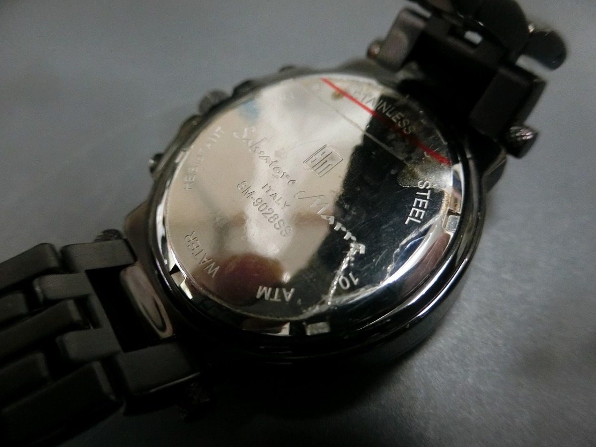 イタリア サルバトーレマーラ Salvatore Marra クロノグラフ CHRONOGRAPH メンズ ウォッチ 腕時計 型式: SM-9028SS 管理No.18855_画像7