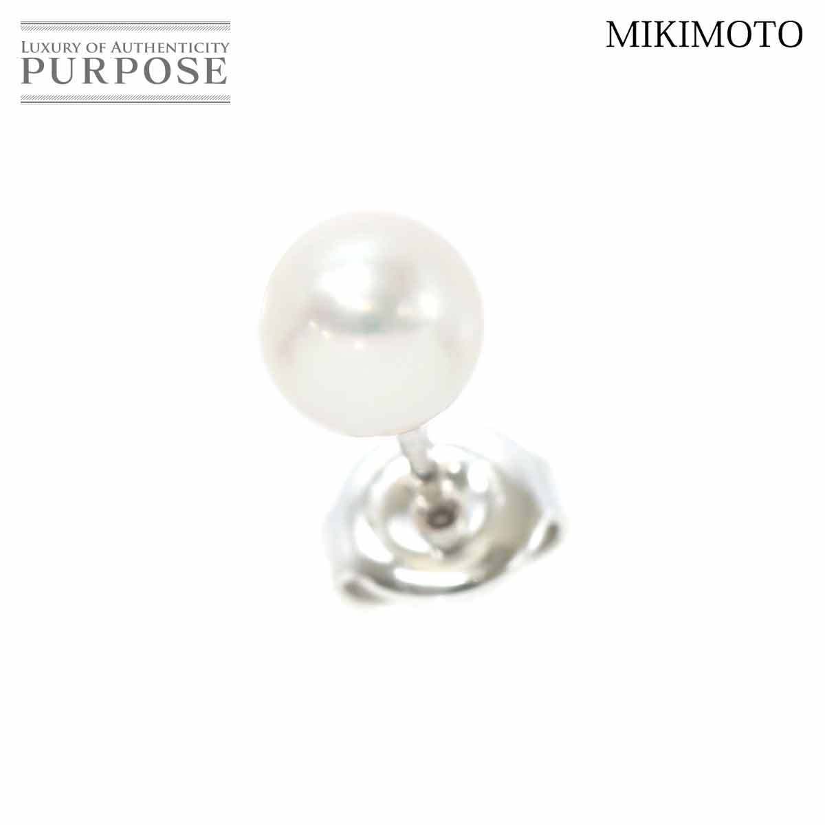 ヤフオク! - ミキモト MIKIMOTO アコヤ真珠 6mm ピアス K...