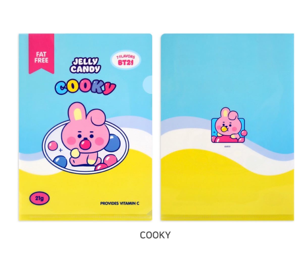 Paypayフリマ Bts Bt21公式 クッキー Cooky クリアファイル 新品未開封 サイズ Jelly Candy 防弾少年団