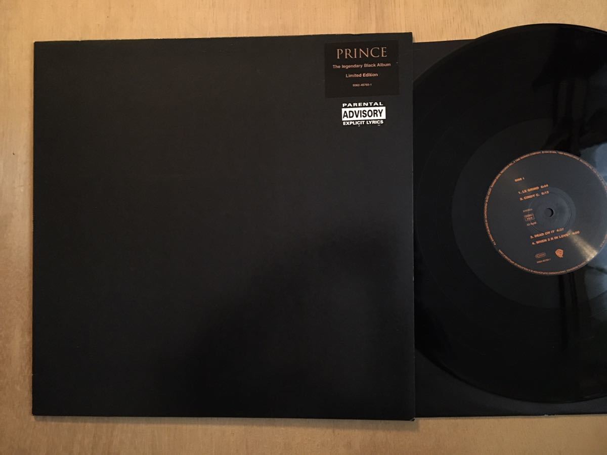 即決 送料込 手書きマト6と5 オリジナル独盤 LP Prince / Black Album