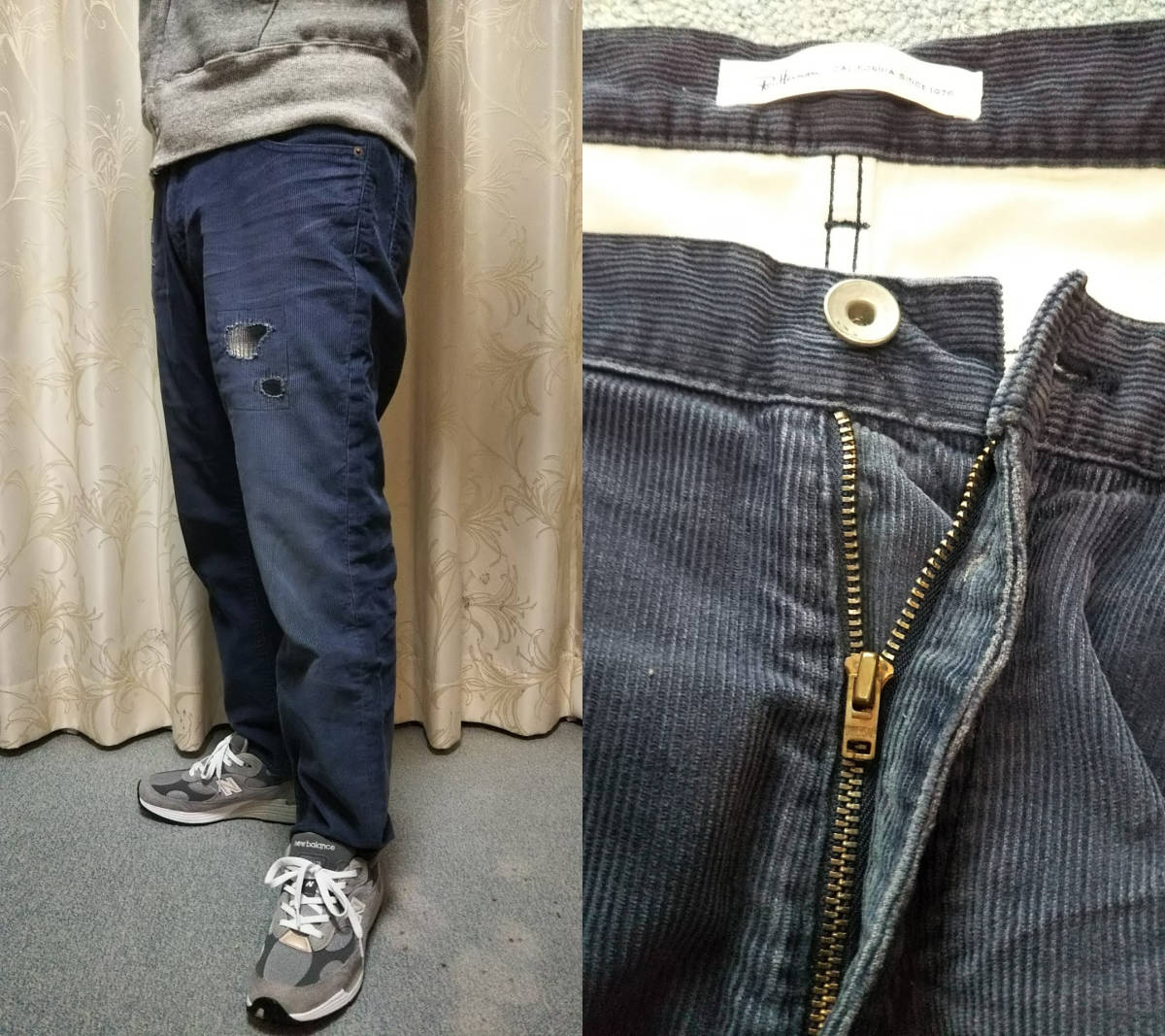 RonHerman California リメイク加工 S コーデュロイパンツ