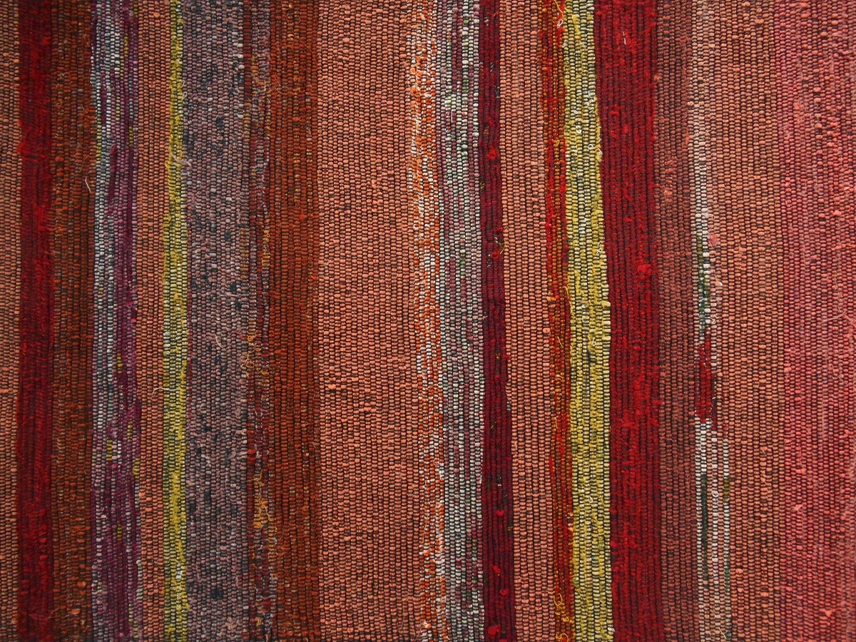 〈31〉裂き織り　絹　手織り　手作り材料に_画像2
