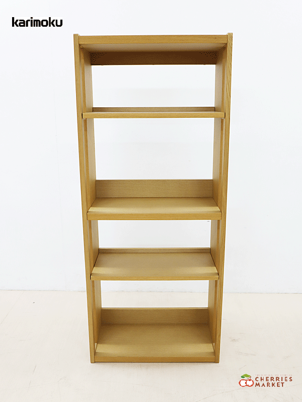 カリモク 書棚 QT3575 幅114.8cm オーク4色 ボナシェルタ