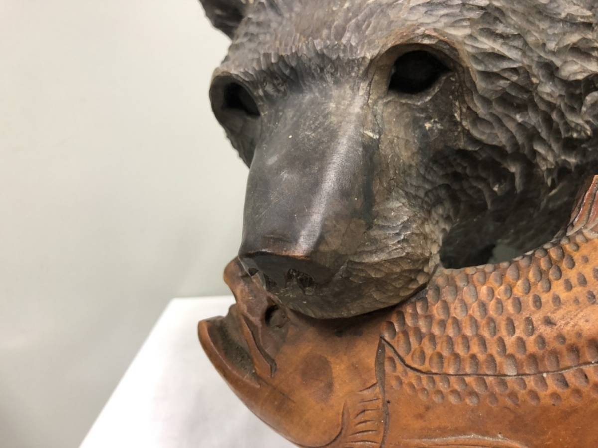 83)木彫り 熊 クマ 北海道 アイヌ 民芸品 83)木彫り 熊 クマ 北海道 アイヌ 民芸品