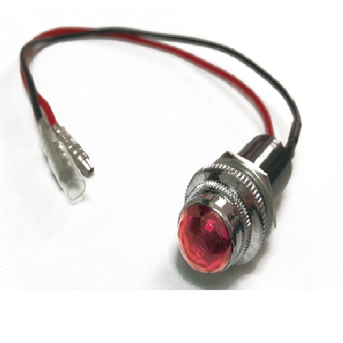  red 16φ Pilot lamp LED valve(bulb) 1 piece all-purpose 12V 24V diamond cut number frame frame clear deco truck 16mm indicator 