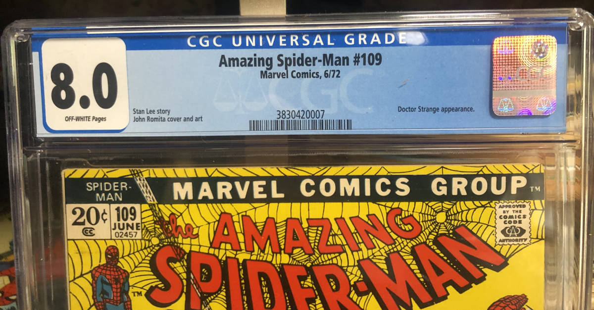 オンラインストアオーダー 1972年 AMAZING SPIDER-MAN #109 CGC 8.0 英語版 スパイダーマン アメコミ MARVEL マーベル DOCTOR STRANGE ドクター・ストレンジ