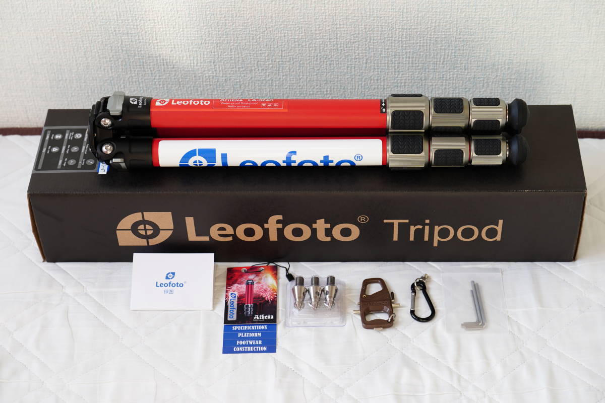 ☆Leofoto レオフォト カーボン四段三脚LAアテナシリーズ LA-324C 脚
