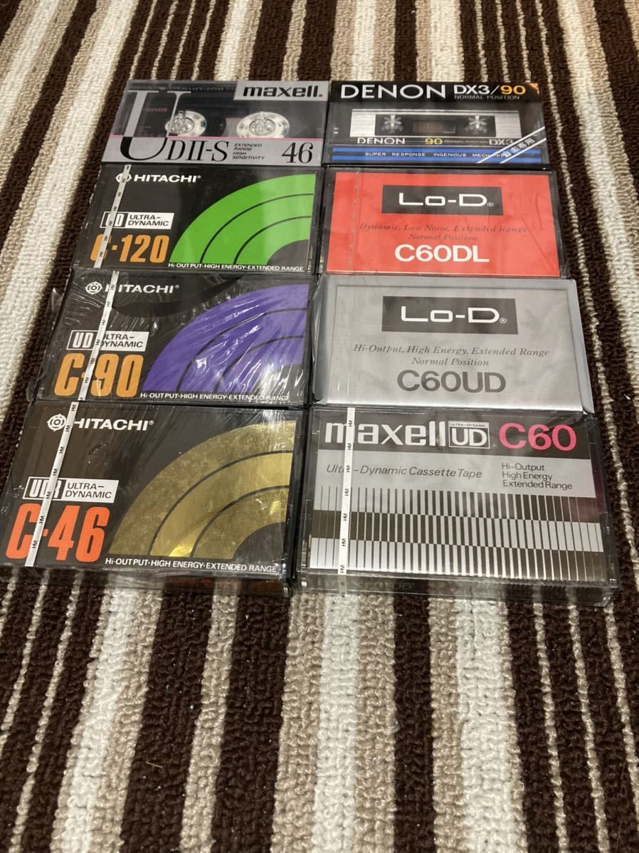 昭和レトロ 日立カセットテープ UD UDRシリーズハイポジなど 8本セット
