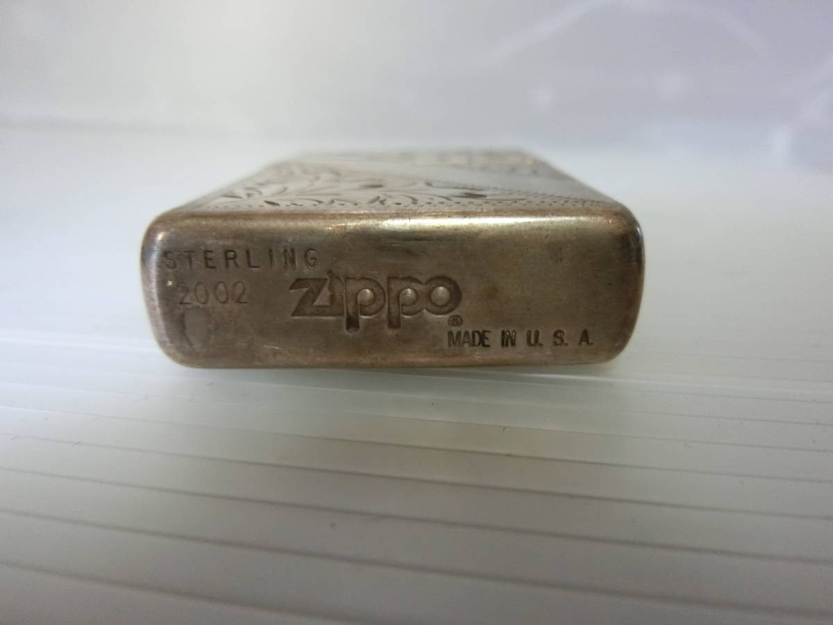 ZIPPO Sterling Silver スターリングシルバー 2002　 唐草_画像3