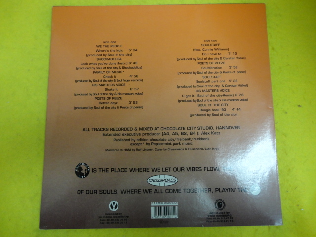 VA - Soul Of The City Vol. One オリジナル原盤 コンピ ACID JAZZ Shockadelica / Soulstaff / Poets Of Peeze / Soul Of The City 収録_画像2