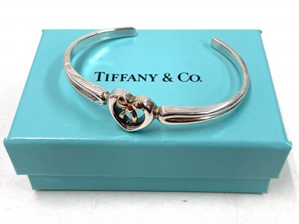ヤフオク! - Tiffany&Co ティファニー ハートリボン バングル...
