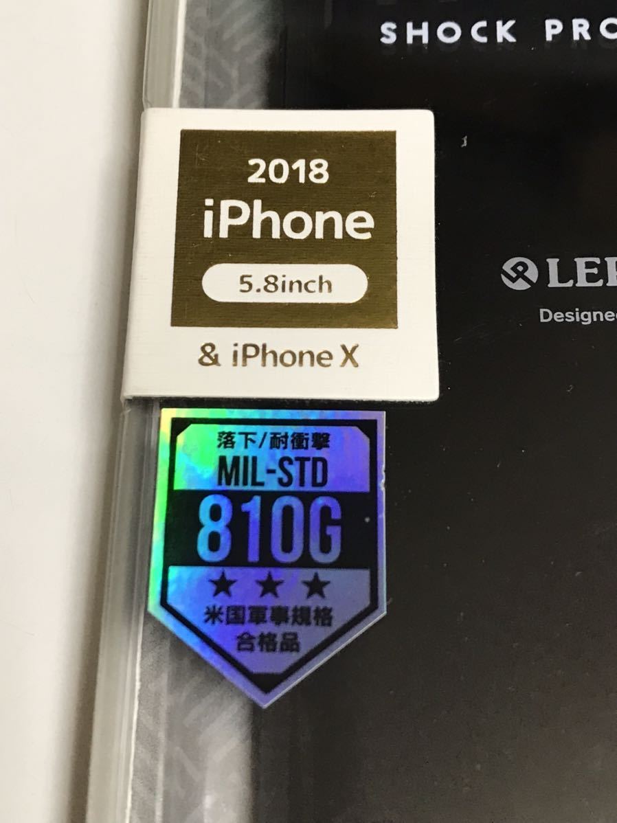 匿名送料込み iPhoneX iPhoneXS用カバー 耐衝撃ケース PALLET ブラック 黒色 ストラップホール 新品iPhone10 アイホンX アイフォーンXS/IR7_画像3