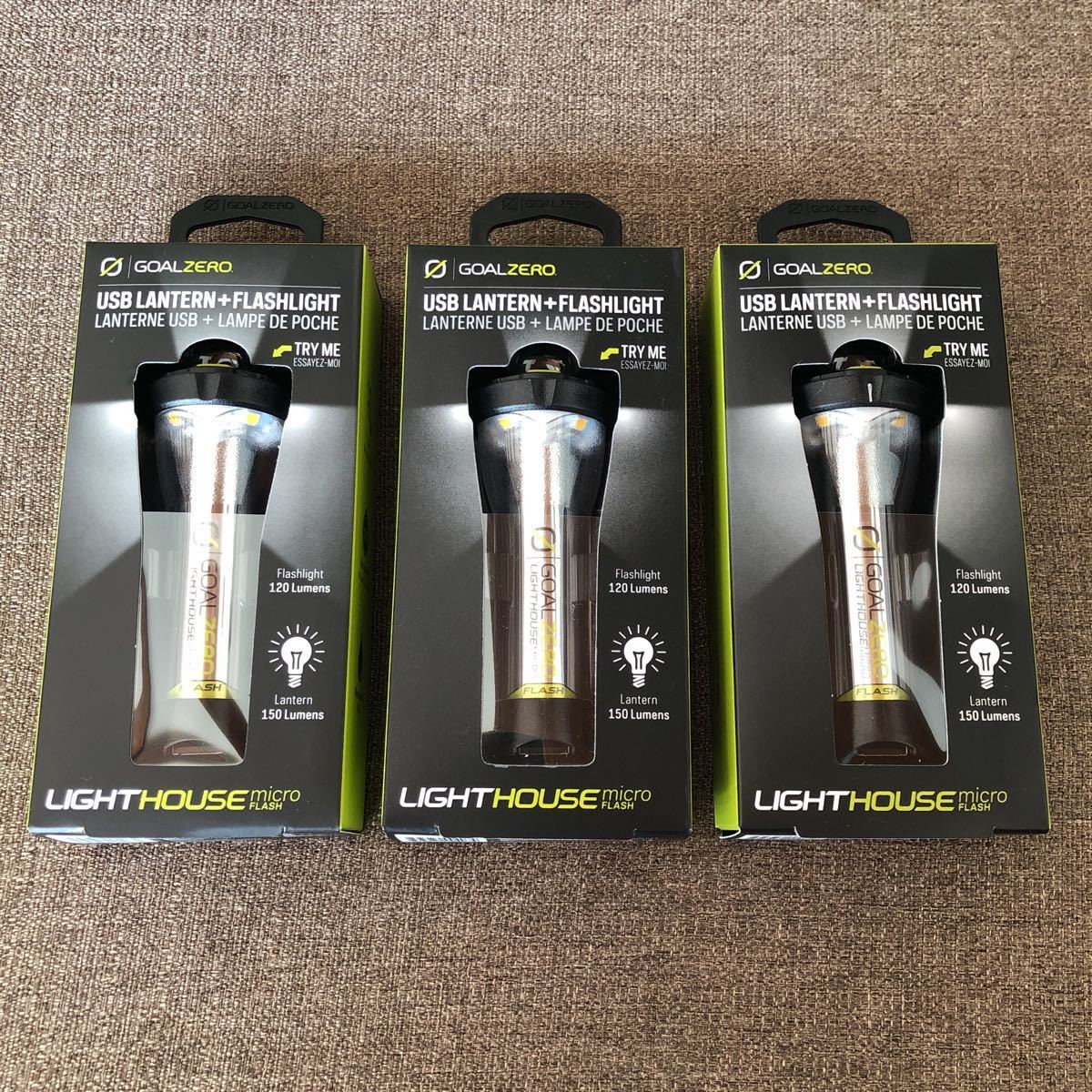 GOAL ZERO ゴールゼロ LIGHTHOUSE MICRO FLASH 3個セット USBランタン