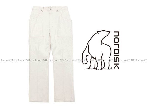 保管品《NORDISK》48ノルディスク WORK PANTS WIDE ワイド ワーク パンツAdam et Rope メンズ 男性 ロペ アウトドア リネン ボトムス