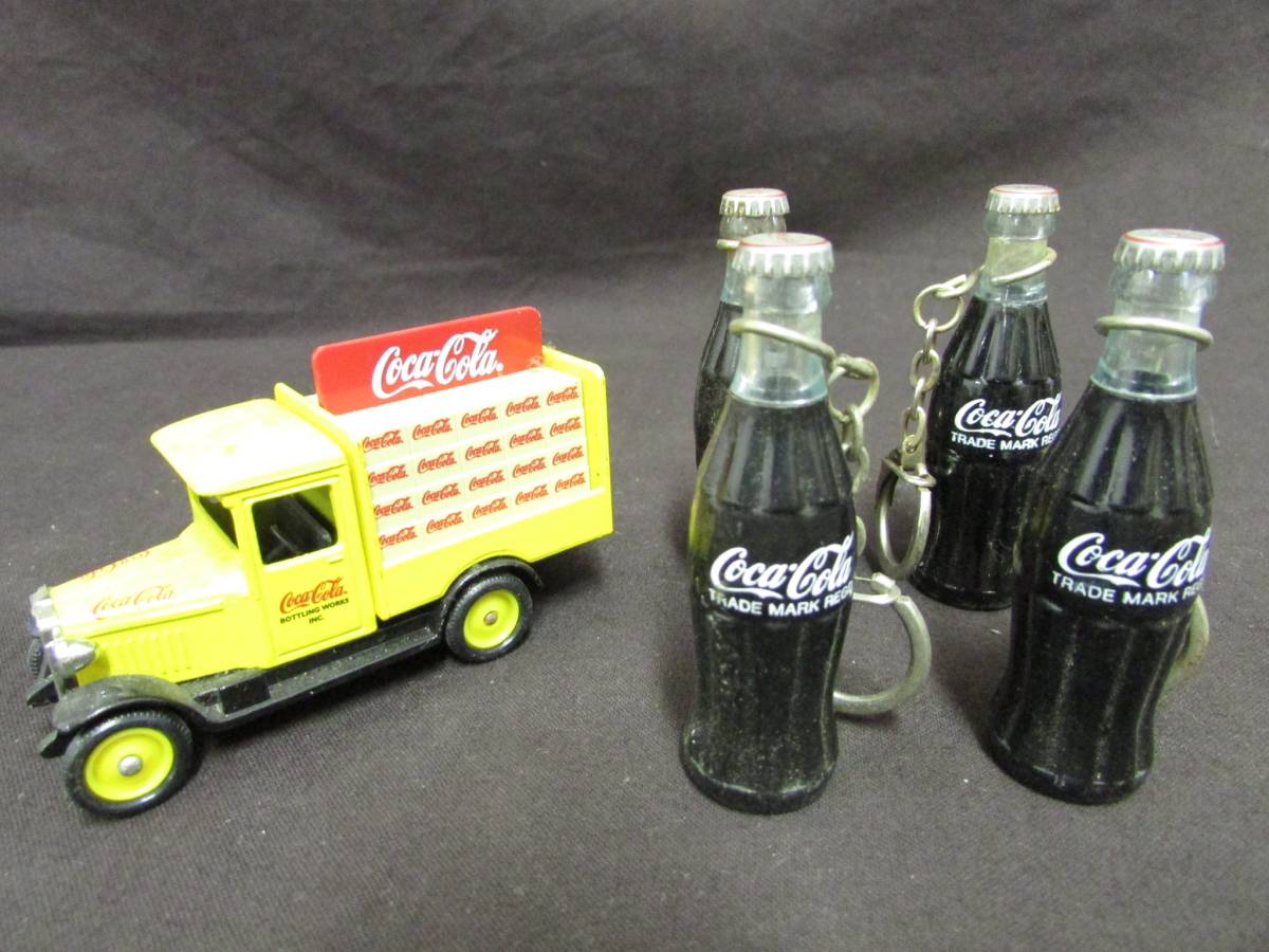 * Coca-Cola * Lledo company minicar [DAYS GONE] & Mini bottle 4 pcs set F-082