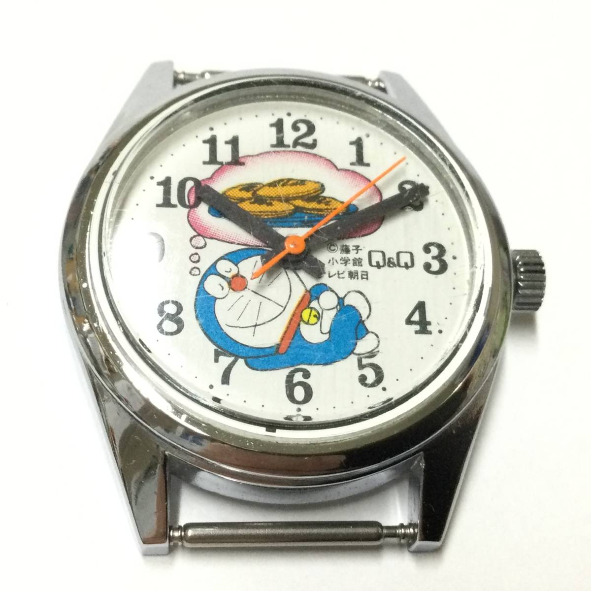 [ Showa Retro * rare Vintage ] that time thing hand winding Q&Q for children wristwatch Doraemon 