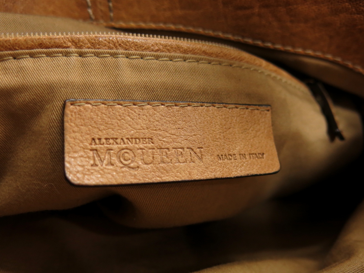 オンラインストア初売 ●超美品●Alexander McQueen アレキサンダー・マックイーン●レザー 本革●2way ショルダー ハンド バッグ●キャメル●A4 かばん●Js24100 オンラインストア初売 ●超美品●Alexander McQueen アレキサンダー・マックイーン●レザー 本革●2way ショルダー ハンド バッグ●キャメル●A4 かばん●Js24100