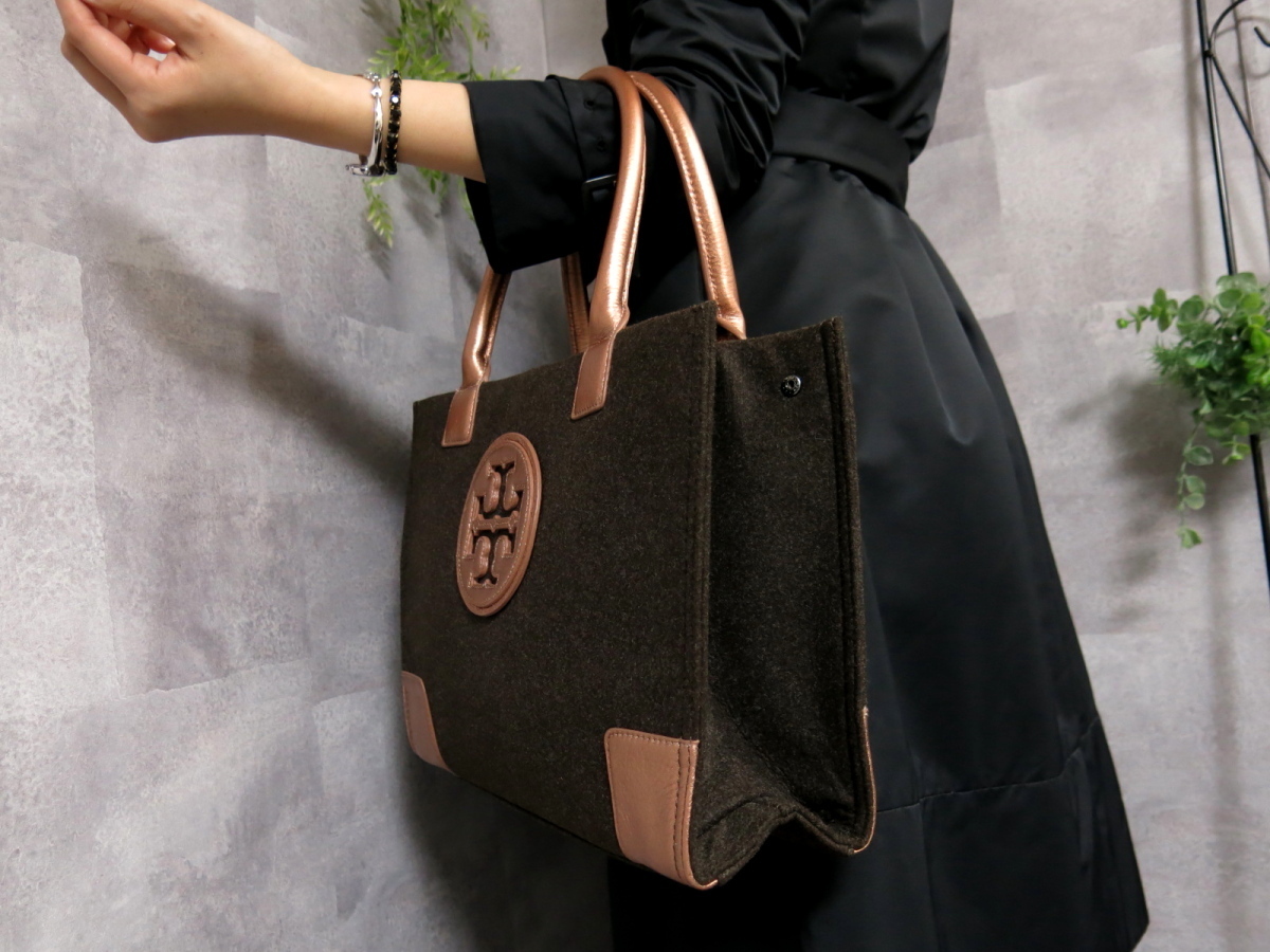 ○超美品○TORY BURCH トリーバーチ○ELLA エラ○ウール レザー 本革