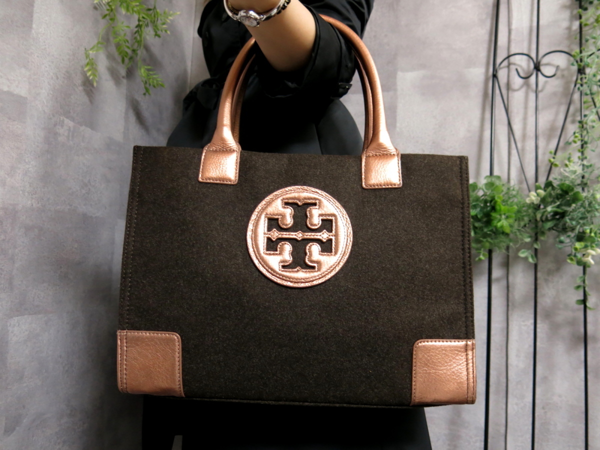 ○超美品○TORY BURCH トリーバーチ○ELLA エラ○ウール レザー 本革