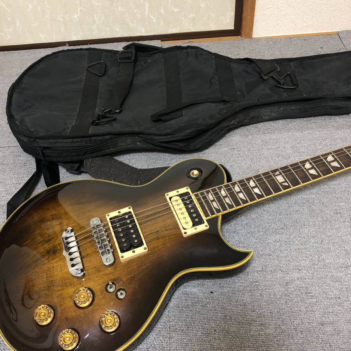 爆買い エレキギター Aria Pro II PE-60 ソフトケース付き 現状未確認ジャンク品 アリア ギター ベース 爆買い エレキギター Aria Pro II PE-60 ソフトケース付き 現状未確認ジャンク品 アリア ギター ベース