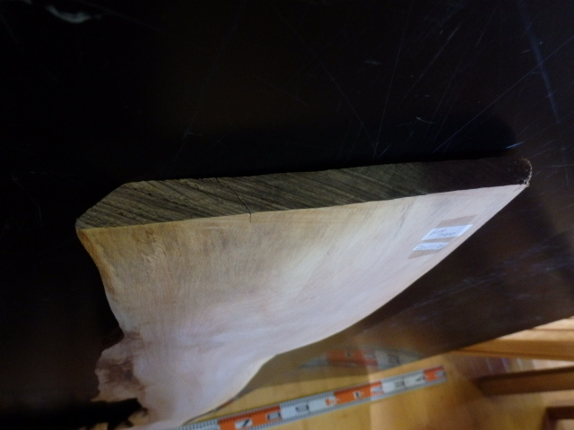 b2011750 橡●約1m26.5cm×厚1.7cm☆無垢板１枚板 木材 板 DIY 板材 天板 棚板 テーブル 看板 花台など種類豊富！_画像2