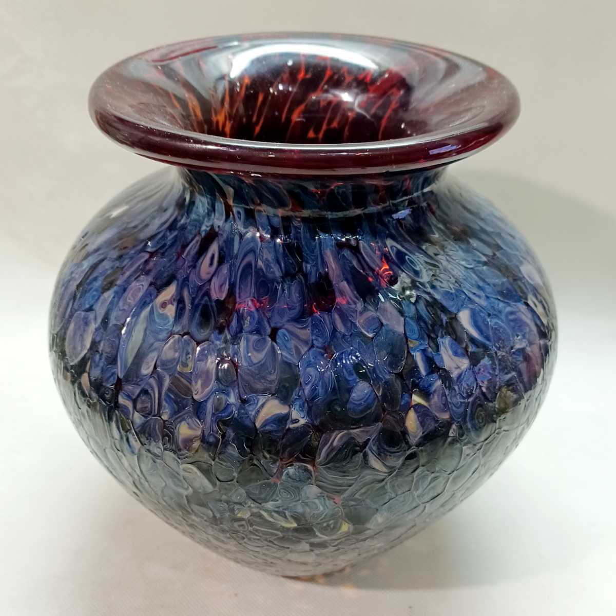 新年の贈り物 Murano ムラノガラス 花瓶 サイン入り - 花瓶