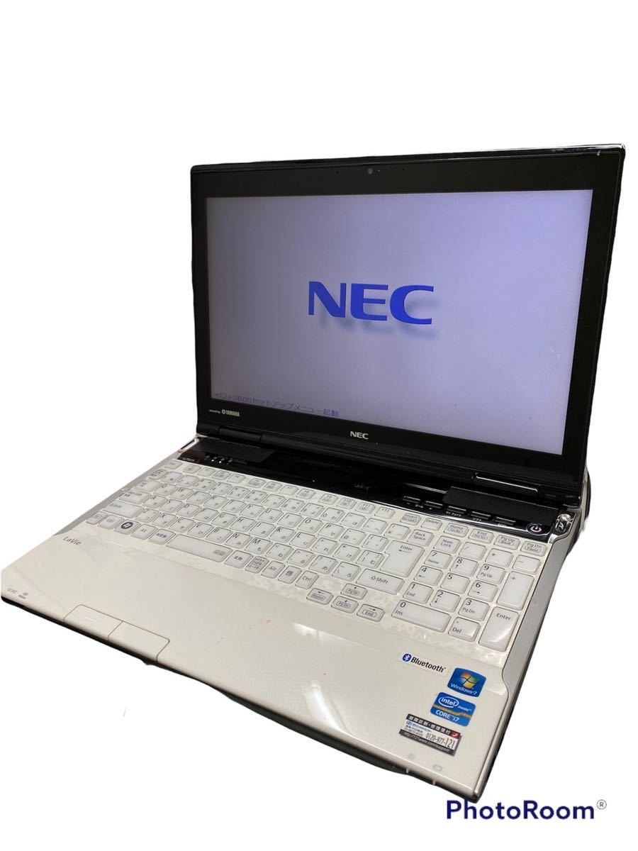NEC Lavie PC-LL750HS2JW Core i7 3610QM 8GB 1TB コード無し ジャンク品 パソコン ノートブック  ノートパソコン KH01