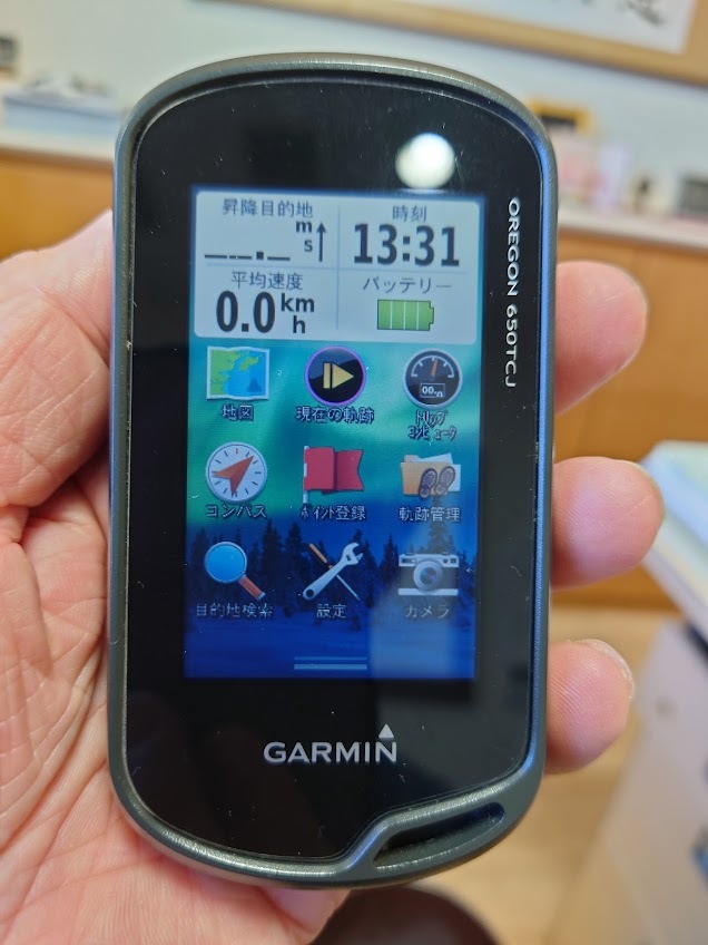 GARMIN　OREGON　650TCJ　日本語版　山ナビ　GPS受信機　位置の確認　深山に入り位置が分かります。遭難防止機器_ガーミン　オレゴン　650TJC　日本語版