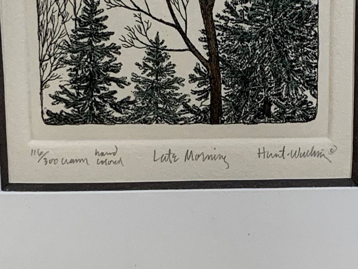 クリアランス最安値 ■スーザン・ハント・ウォルコッツ 手彩銅版画「Late Morning」 116/300 SUSAN H WULKOWICZ 額装 クリアランス最安値 ■スーザン・ハント・ウォルコッツ 手彩銅版画「Late Morning」 116/300 SUSAN H WULKOWICZ 額装