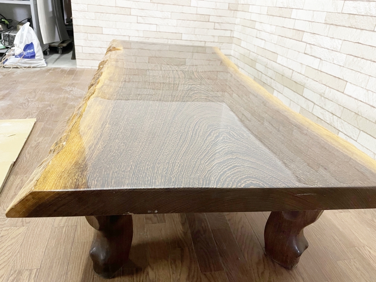 タガヤサン 鉄刀木 一枚板の座卓 厚さ5.0cm 一枚 タガヤサン 鉄刀木 一枚板の座卓 厚さ5.0cm 一枚