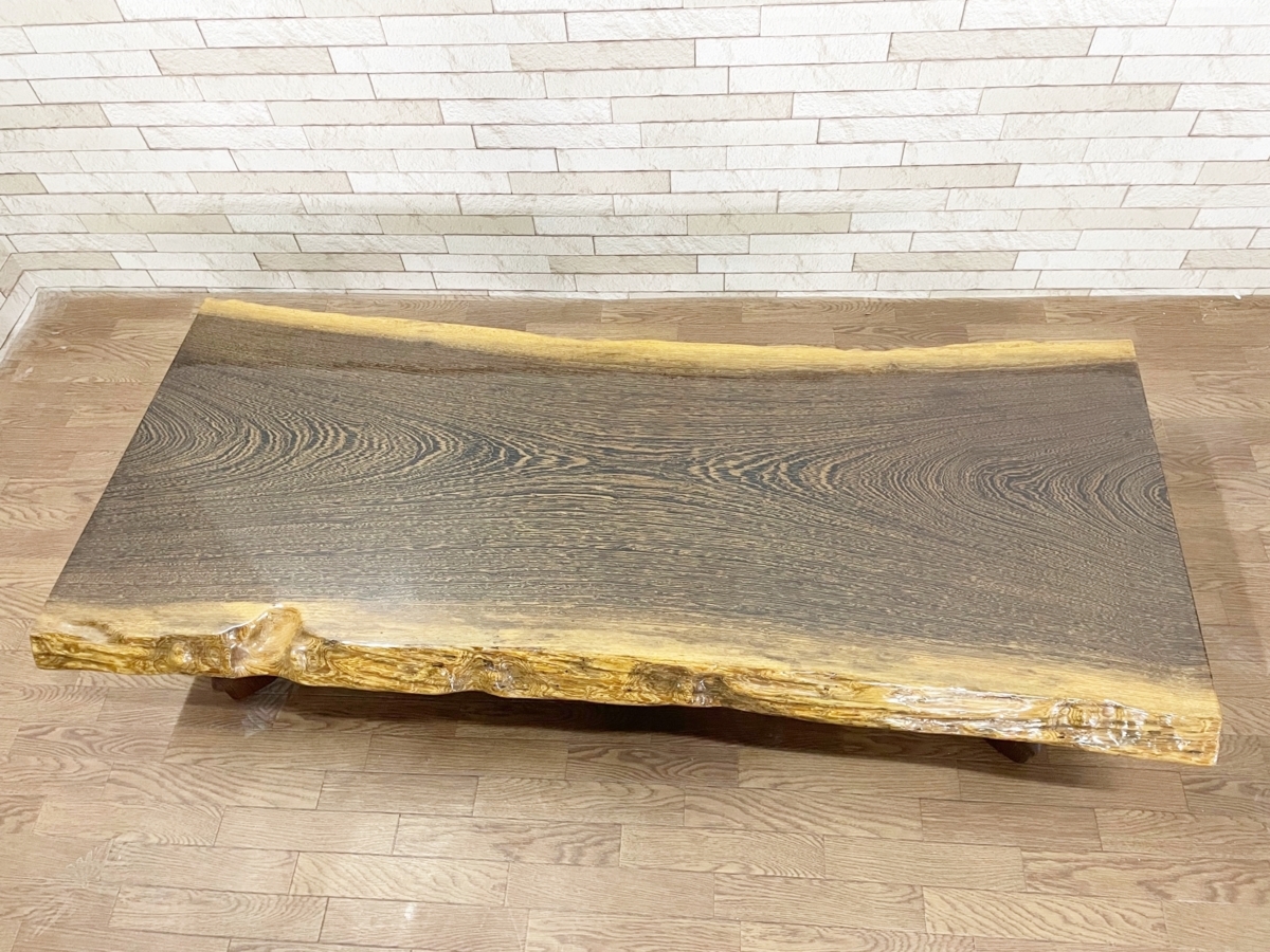 タガヤサン 鉄刀木 一枚板の座卓 厚さ5.0cm 一枚板 座卓 ローテーブル