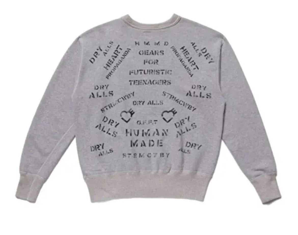 HUMAN MADE MILITARY SWEATSHIRT スウェット グレー Lサイズ 新品未