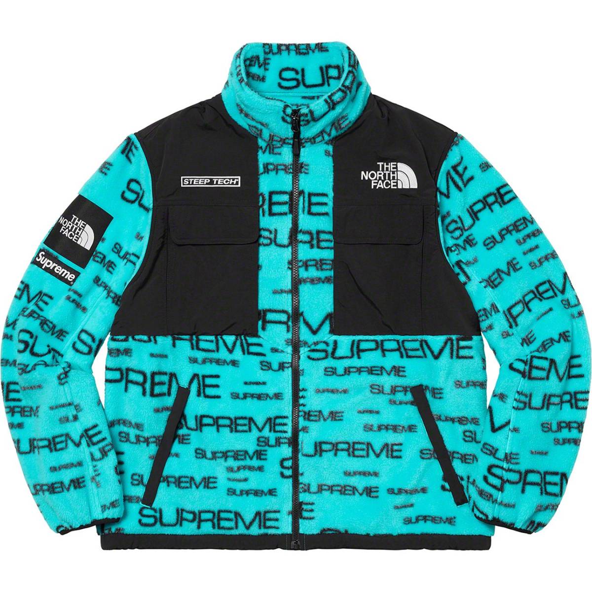 21AW Supreme The North Face Steep Tech Fleece Jacket Sサイズ Teal