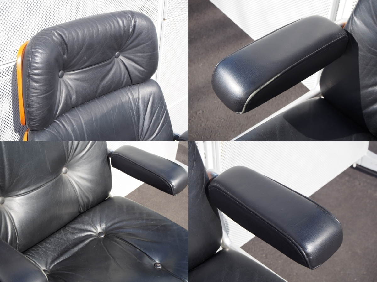 ☆ 美品 giroflex ジロフレックス Pasal パサールチェア 革張り 背突き