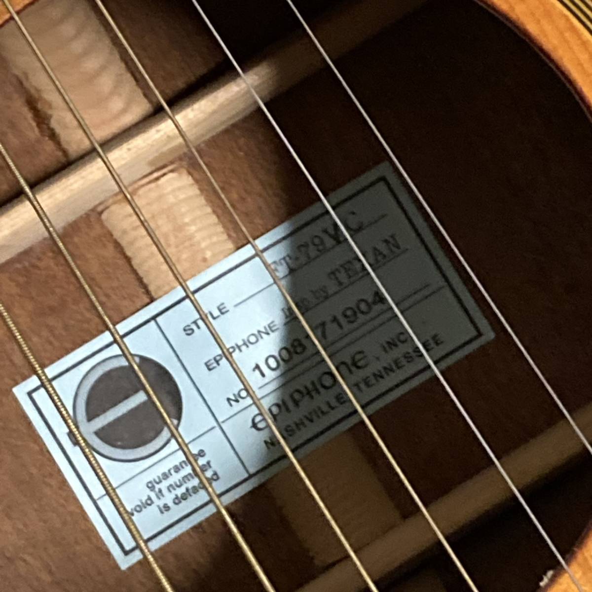 EPIPHONE FT-79VC TEXAN エピフォン テキサン アコースティック ギター