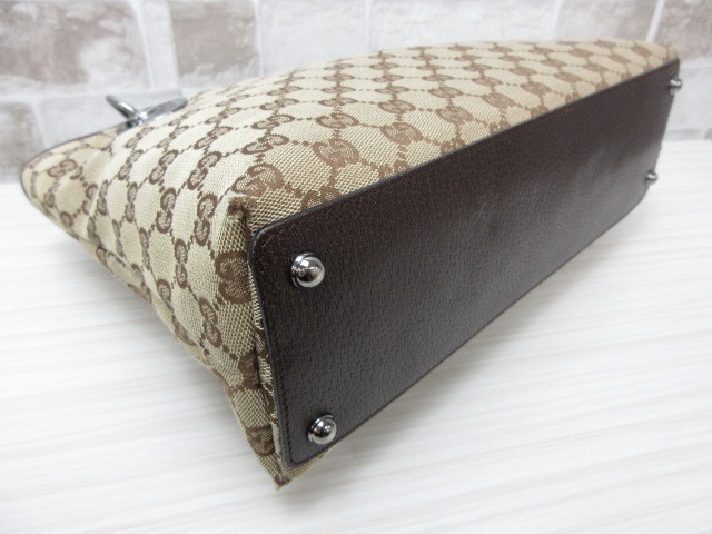 注文 極美品■グッチ GUCCI■GG柄■トートバッグ ショルダー バッグ キャンバス×レザー ライトベージュ×ブラウン bh7131 注文 極美品■グッチ GUCCI■GG柄■トートバッグ ショルダー バッグ キャンバス×レザー ライトベージュ×ブラウン bh7131