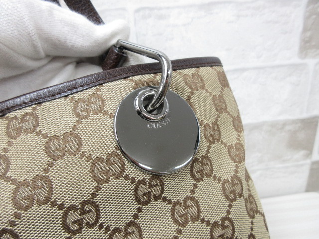 注文 極美品■グッチ GUCCI■GG柄■トートバッグ ショルダー バッグ キャンバス×レザー ライトベージュ×ブラウン bh7131 注文 極美品■グッチ GUCCI■GG柄■トートバッグ ショルダー バッグ キャンバス×レザー ライトベージュ×ブラウン bh7131